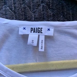 PAIGE Size Small White T-Shirt